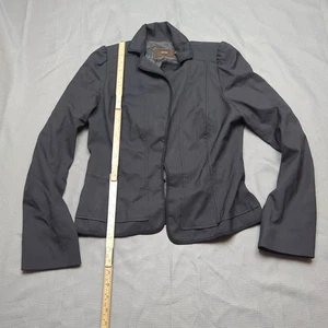 Reiss Wollblazer Damen UK 12 Grau Smart Sakko Maßarbeit Büro Loch Ellenbogen - Bild 1 von 12