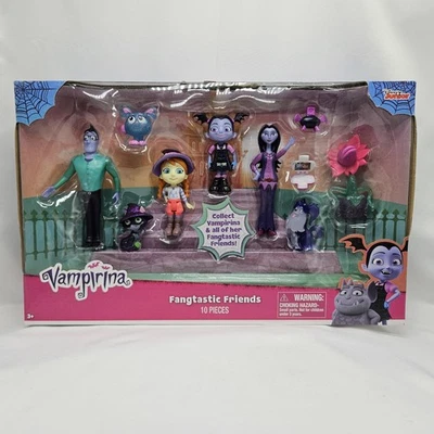 Disney Junior Vampirina Fangtastic Friends Toy Just Play 10 Pieces Figures New - Image 1 of 4