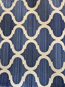 Tela Bella Dura Infinity azul blanco 5 yardas tapicería interior exterior 2019 - Imagen 1 de 8