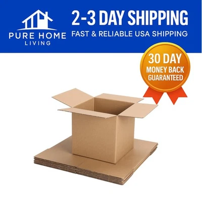Pack of 6 Small 6x6x6 Cardboard Boxes – Durable and Recyclable Packing Solution - Image 1 of 4