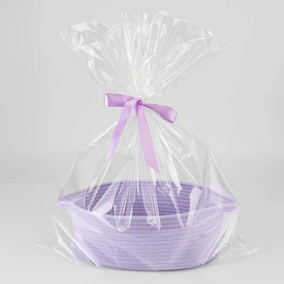 JUNBOLE Cesta de Regalos para Bebé Vacía con Bolsa de Regalos y Cinta 13”x10”x5” Lindos Regalos Foto 1 de 4