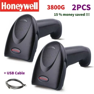 2PCS Honeywell Hyperion 1300G 1300G-2USB Handheld Barcode Scanner w/ USB Cable - Afbeelding 1 van 12
