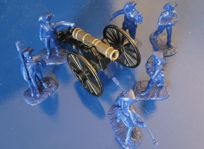 Armies in Plastic American Revolution Artillery Crew and Cannon - Image 1 of 3