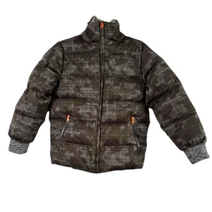 Stella McCartney Olive Green Camo Check Puffer Jacket Boys 12 Yrs NEW Winter  - Picture 1 of 8