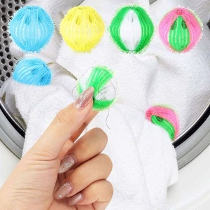 1pc/4pc Pet Hair Remover Balls – Reusable Laundry Dryer Lint Catcher for Clothes - Picture 1 of 15