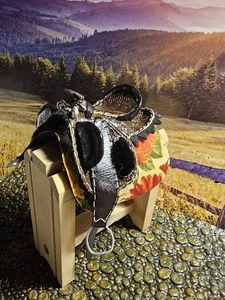 Traditioneller CM EICHE Breyer australischer Sattel geprägt braun - Bild 1 von 5