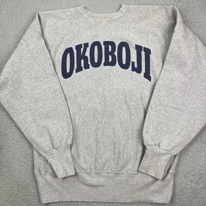 Vintage 90s 1990s Champion Reverse Weave Okoboji University USA Men's XL - Imagen 1 de 9