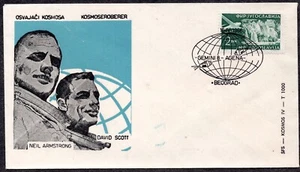 Yugoslavia 1966 - Espacio - Conquistando el Cosmos - Armstrong - Matasellos - Cubierta - Imagen 1 de 2