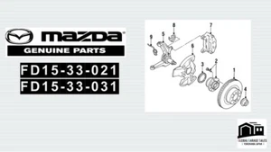 MAZDA OEM FD15-33-02 FD15-33-031 RX-7 FD3S L R STEERING KNUCKLE SET From Japan - Picture 1 of 6