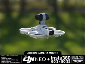 Soporte de cámara de acción DJI Neo para Insta360 Go 3 y Go 3S (cámara no incluida) - Imagen 1 de 9