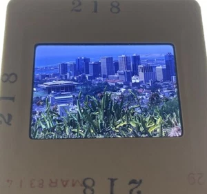 1980s Slide 35mm View of Hawaii State Capitol, Honolulu City Buildings Oahu - Picture 1 of 2