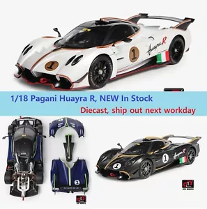 Modelos LCD 1/18 Pagani Huayra R Diecast Super Car 1# Blanco LÍMITE NUEVO 2025 - Imagen 1 de 50