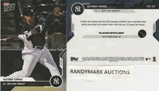 Gleyber Torres NEW YORK YANKEES 2020 TOPPS NOW ROAD TO OPENING DAY OD-34 SP 854