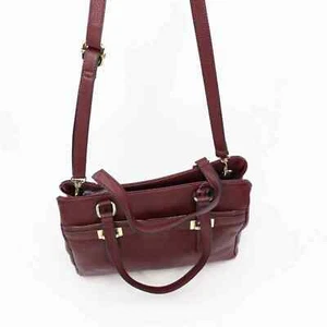 Giani Bernini Womens Shoulder Bag Red Adjustable Dual Handle Phone Pocket M New - Picture 1 of 6