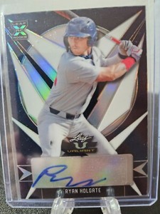 2021 Leaf Valiant - Navy Blue #BA-RH2 Ryan Holgate #42/75 (AU, RC) Phillies