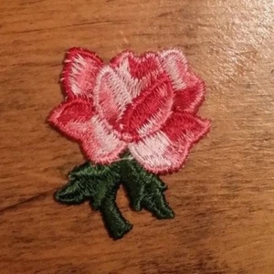 APLIQUE FLORAL ROSA ROJA DE COLECCIÓN ENVÍO GRATUITO - Imagen 1 de 2