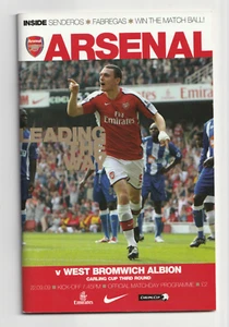 Copa Carling Arsenal v West Bromwich Albion 2009/10 tercera ronda - Imagen 1 de 1