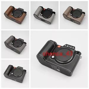 Nuevo Medio Estuche para Cámara Leica SL3 Cuero Genuino Inserto Cubierta Kontice Hecho a Mano - Imagen 1 de 30