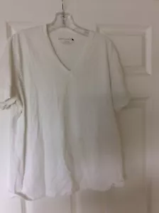 UNTUCKit Shirt Mens Extra Large White V-Neck Casual Comfort Preppy Cotton Men - Picture 1 of 2