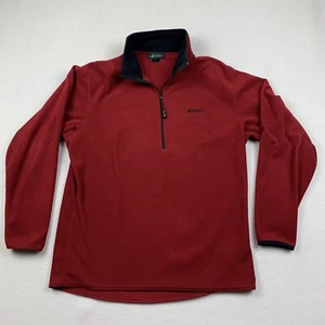 EMS Eastern Mountain Sports Jacket Mens Large Fleece 1/4 Zip Red Gorpcore - Picture 1 of 7