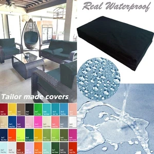 TAILOR MADE COVER*Patio Bench Cushion Waterproof Outdoor Swing Sofa Daybed Dw04 - Picture 1 of 21