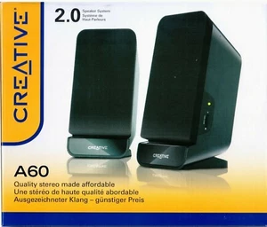 ALTOPARLANTI Desktop CREATIVE A60 2.0 Speaker System QUALITY STEREO NUOVO - Imagen 1 de 2