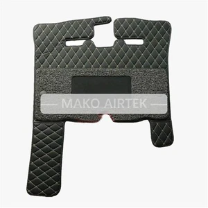 BLACK Cab Floor Rubber Mat Carpet Fits Doosan DX150/220/225/260/380LC-9C - Picture 1 of 3