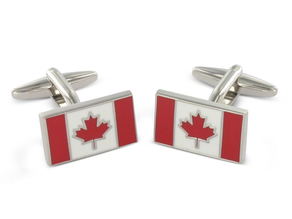 Teroon Manschettenknöpfe Kanada Flagge - Bild 1 von 1