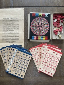 PRESSMAN BINGO GAME VINTAGE - No Box - Picture 1 of 5