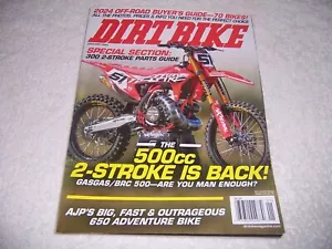 Dirt Bike Magazine January 2024 motocross motorcycle - Picture 1 of 2