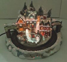 Vintage Fiber Optic Village Lighted waterfall Beautiful For  Village Collection 