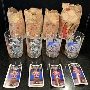 (4) McDonalds Walt Disney World Remember The Magic 25th Anniversary Glasses READ - Picture 1 of 7