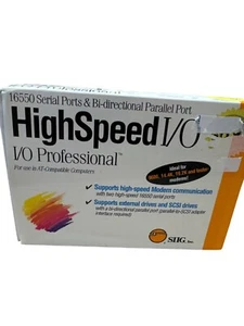 SIIG HighSpeed I/O Professional High speed serial Ports 16550 SKU 7197 - Picture 1 of 6