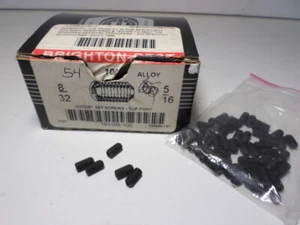 #8-32 Set viti a bussola lunghe 5/16" punta a tazza in lega nera 54 pezzi. - Foto 1 di 4