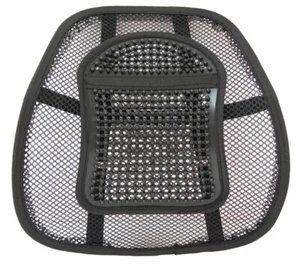 Mesh Lower Back Lumbar Support for Office Work Chairs In Car Seat Posture Black - Picture 1 of 8