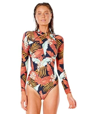 Traje de Surf Rip Curl Marrón Multi Namotu Manga Larga L83942 Para Mujer Talla XL Foto 1 de 3