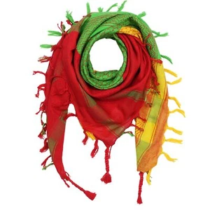 Mundschutz ArafatSchal Palituch rot grün gelb Kufiya Tuch Pali Halstuch Kurdista - Bild 1 von 10