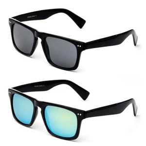 Gafas de sol Justin unisex marco cuadrado lentes templo ojo cerradura hombres mujeres - Imagen 1 de 6