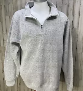 Pacific And Company 1/4 Zip weicher Pullover grau Herren Größe 2XL ST2 - Bild 1 von 6