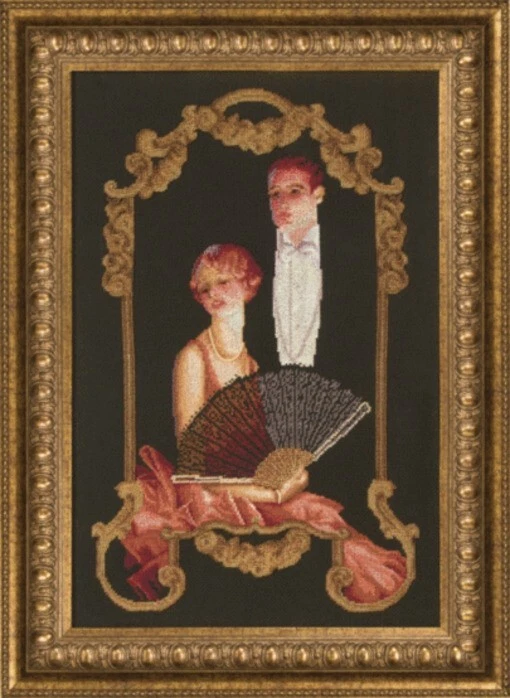 Hágalo usted mismo bordado mixto a punta de aguja "temporada de teatro". Kit bordado sin imprimir Foto 1 de 1