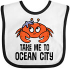 Inktastic Ocean City Maryland Cute Crab Baby Bib Crabs Childs Summer Trip Gift