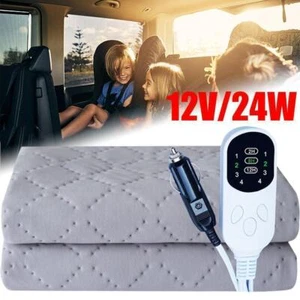 12V Car Electric Blanket Plush Thicker Heater Heated Mattress Thermostat New - Picture 1 of 17