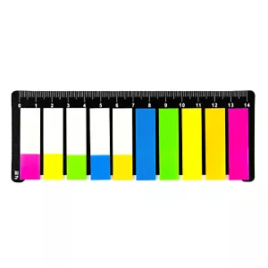 200 Haftmarker Haftstreifen Haftnotizen Haftnotizzettel 5 Farben schmal - Bild 1 von 1