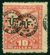 HUNGARY 2nd DEBRECEN issue, 1920, 3N6 10f w/TRIPLE OVPT