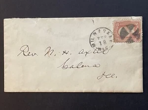 US Scott #65 With MILWAUKEE, WIS Wedged Circle Fancy Cancel - Picture 1 of 3