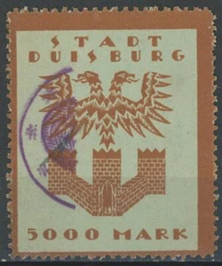 Germany local revenue Duisburg 5000 Mark fiscal - Picture 1 of 1