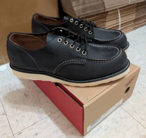 Red Wing Heritage 8090 Men's Moc Toe Oxford Shoes Black Leather D width - Picture 1 of 6