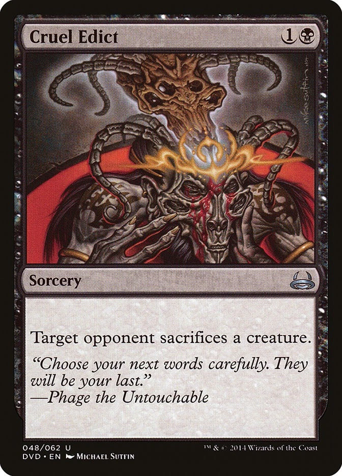 MTG Cruel Edict  - Duel Decks: Anthology #48 - Image 1 of 1