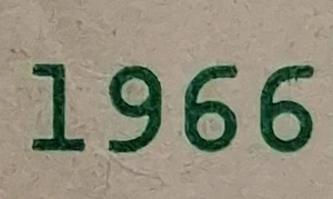 1966 Birthday/Anniversary Year $1 One  Dollar Bill Fancy Serial Number  - Picture 1 of 4