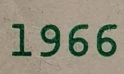 1966 Birthday/Anniversary Year $1 One  Dollar Bill Fancy Serial Number  - Image 1 of 4